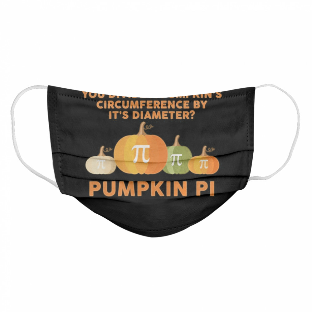 Halloween Pumpkin PI Funny Math Novelty  Cloth Face Mask