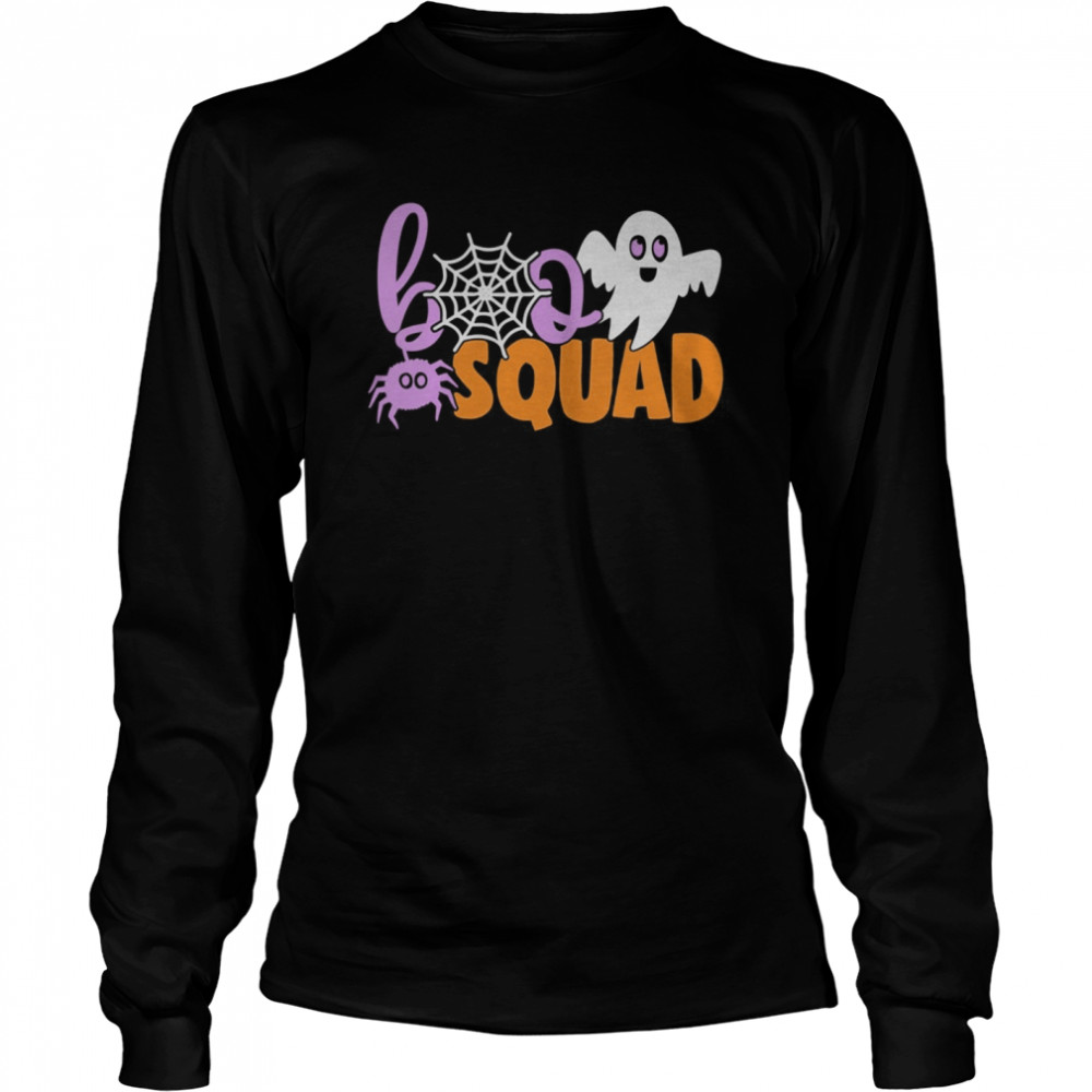 Halloween Squad Funny Crew Family  Long Sleeved T-shirt