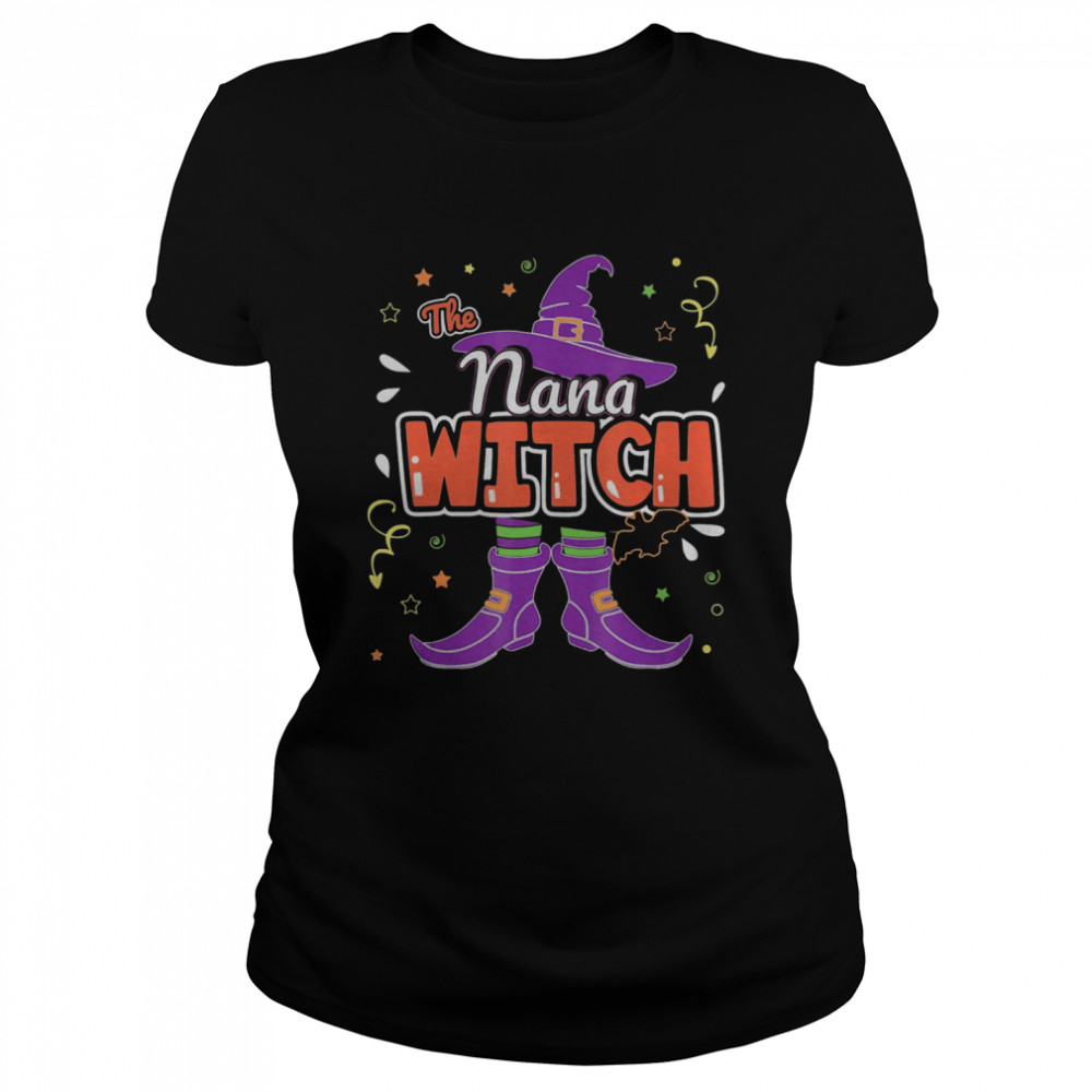 Halloween The Nana Witch Family Matching Funny Group Women  Classic Women's T-shirt