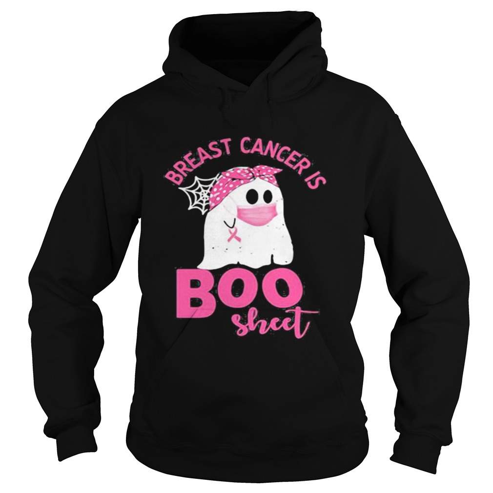 Halloween ghost breast cancer awareness is boo sheet  Hoodie