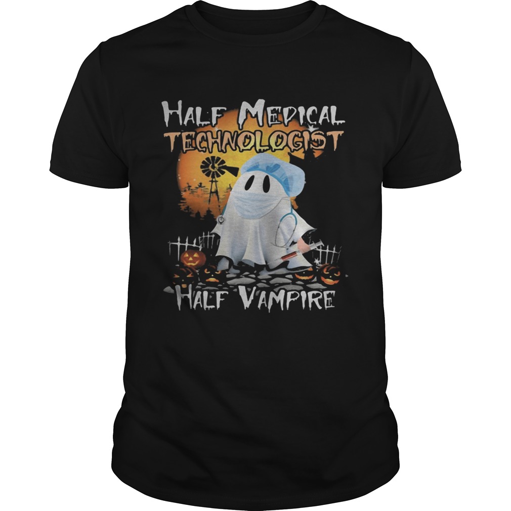 Halloween ghost half medical technologist half vampire  Unisex