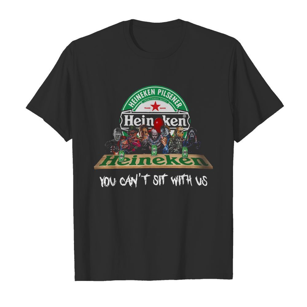 Halloween horror characters heineken you can’t sit with us  Classic Men's T-shirt