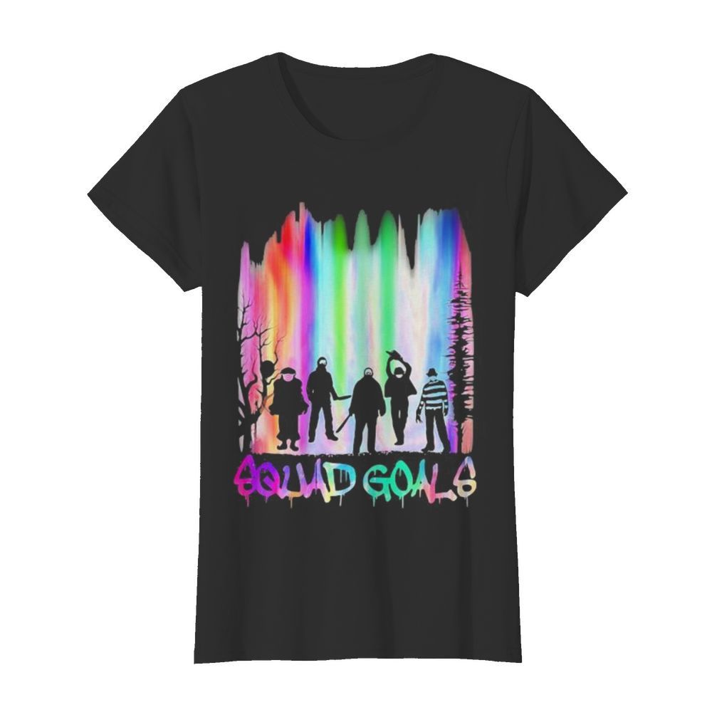 Halloween horror characters squad goals mountain  Classic Women's T-shirt