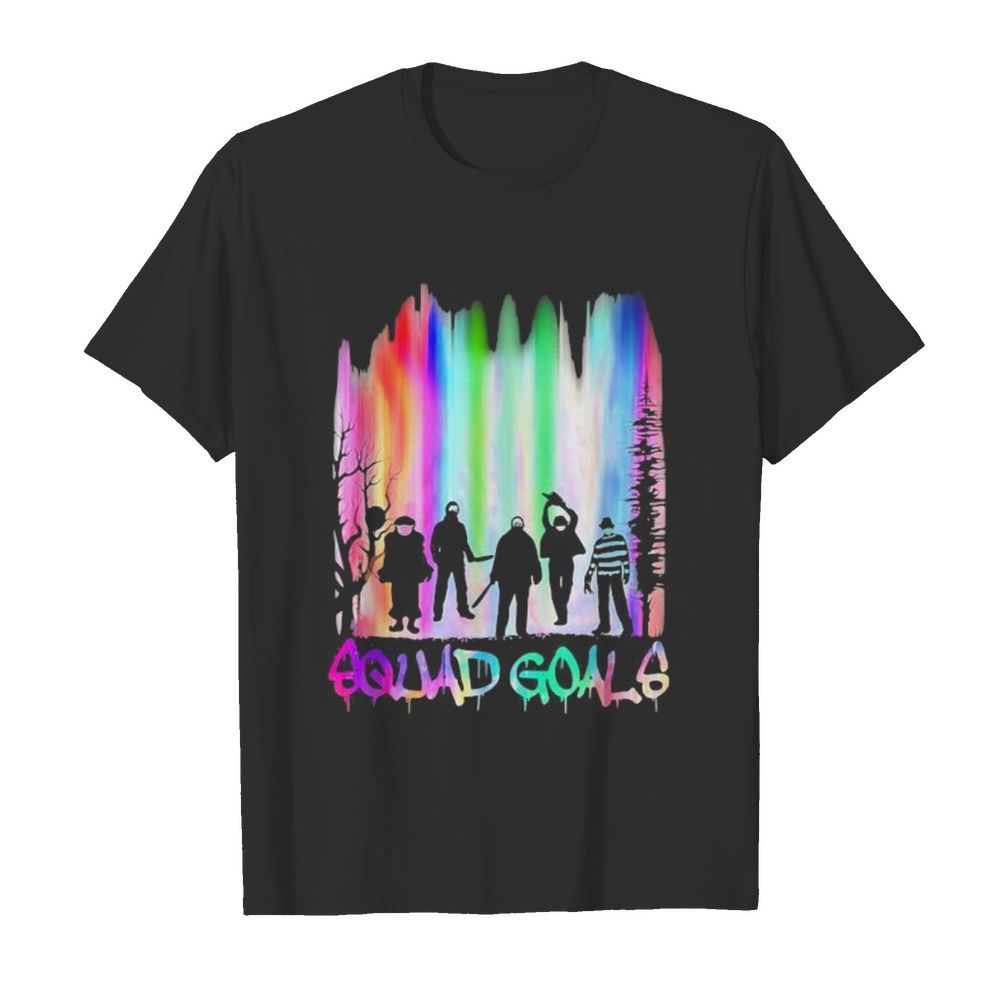 Halloween horror characters squad goals mountain shirt