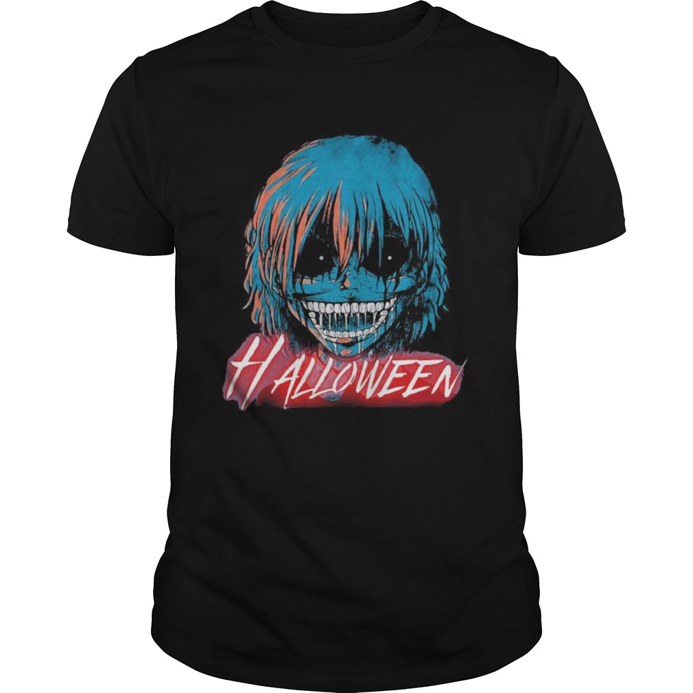 Halloween japanese characters cartoon shirt