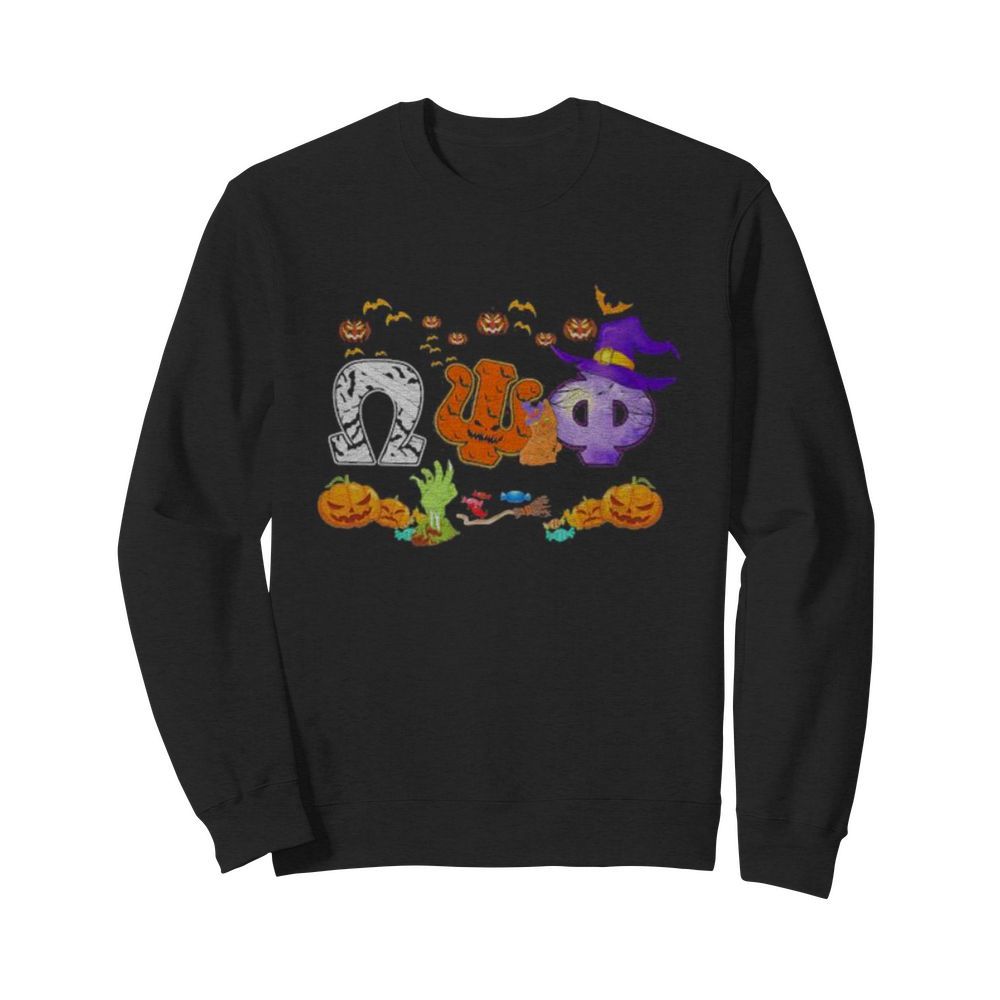 Halloween omega psi phi witch pumpkins  Unisex Sweatshirt