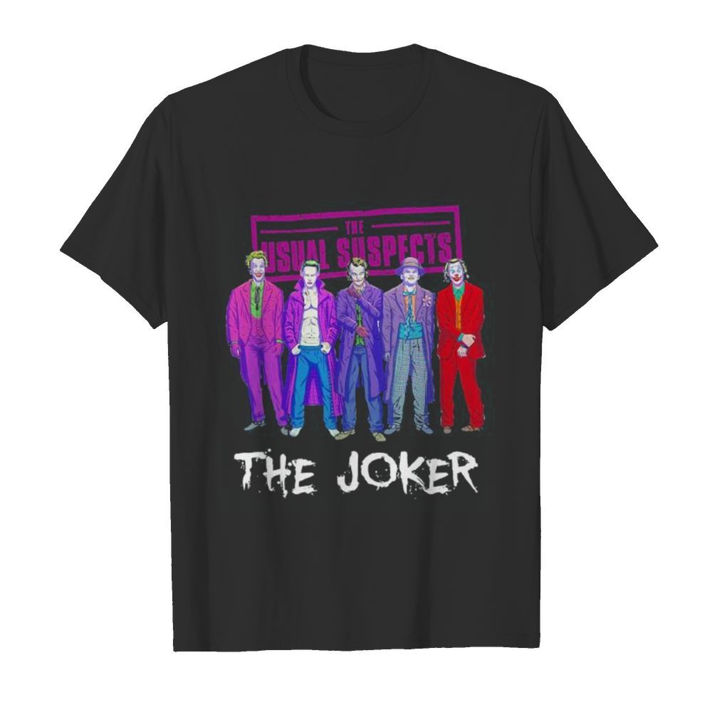 Halloween the usual suspects the joker characters shirt