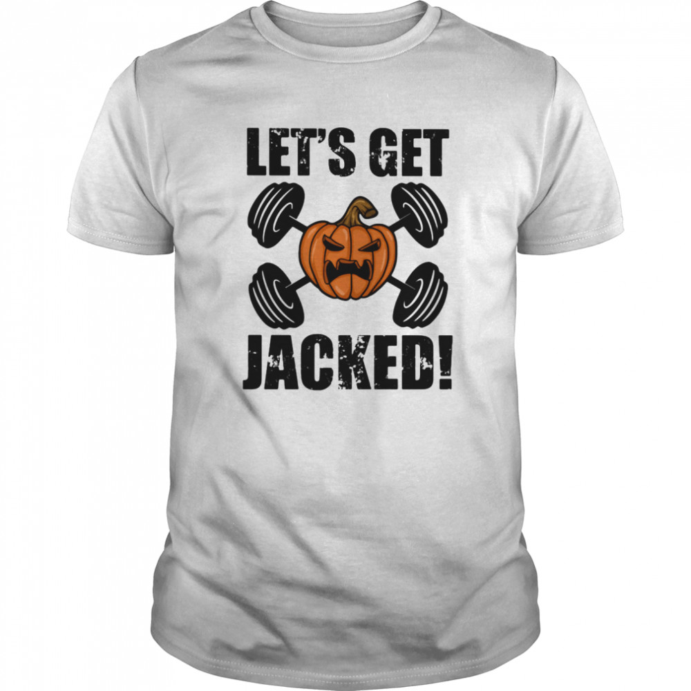 Halloween weightlifting let’s get jacked pumpkins shirt