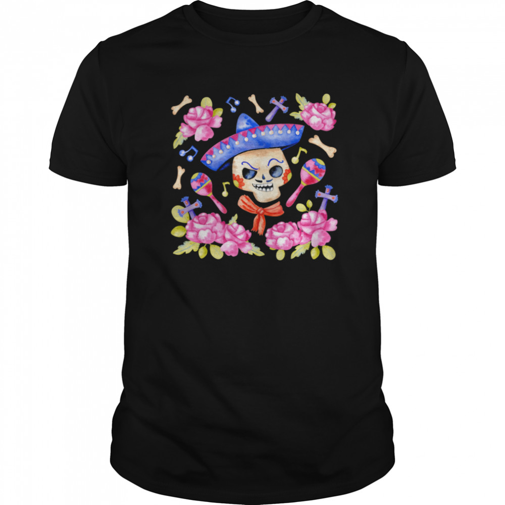 Happy Mexican Dia De Muertos Day Of Dead Sugar Skull shirt