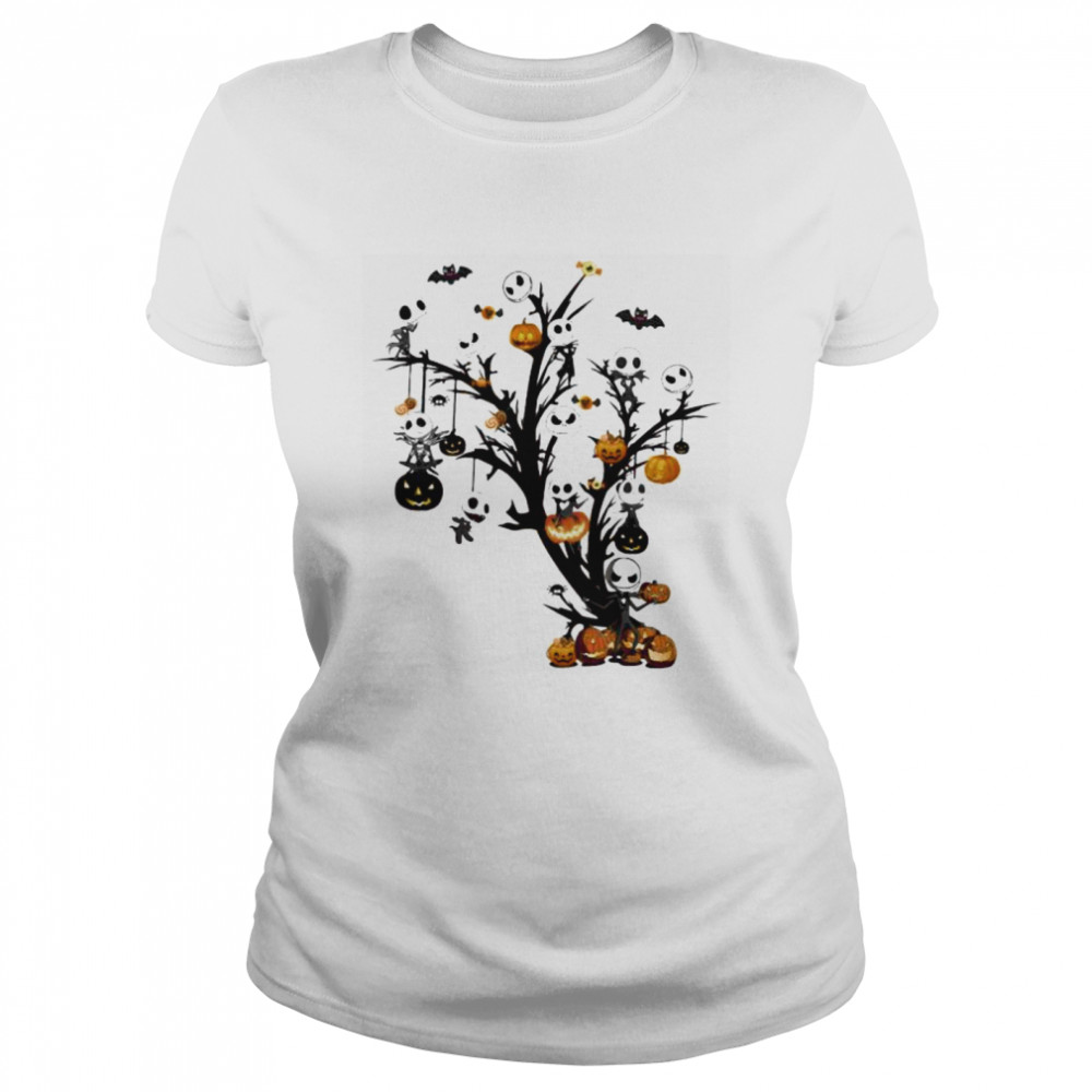 Happy halloween tree jack skellington witch  Classic Women's T-shirt