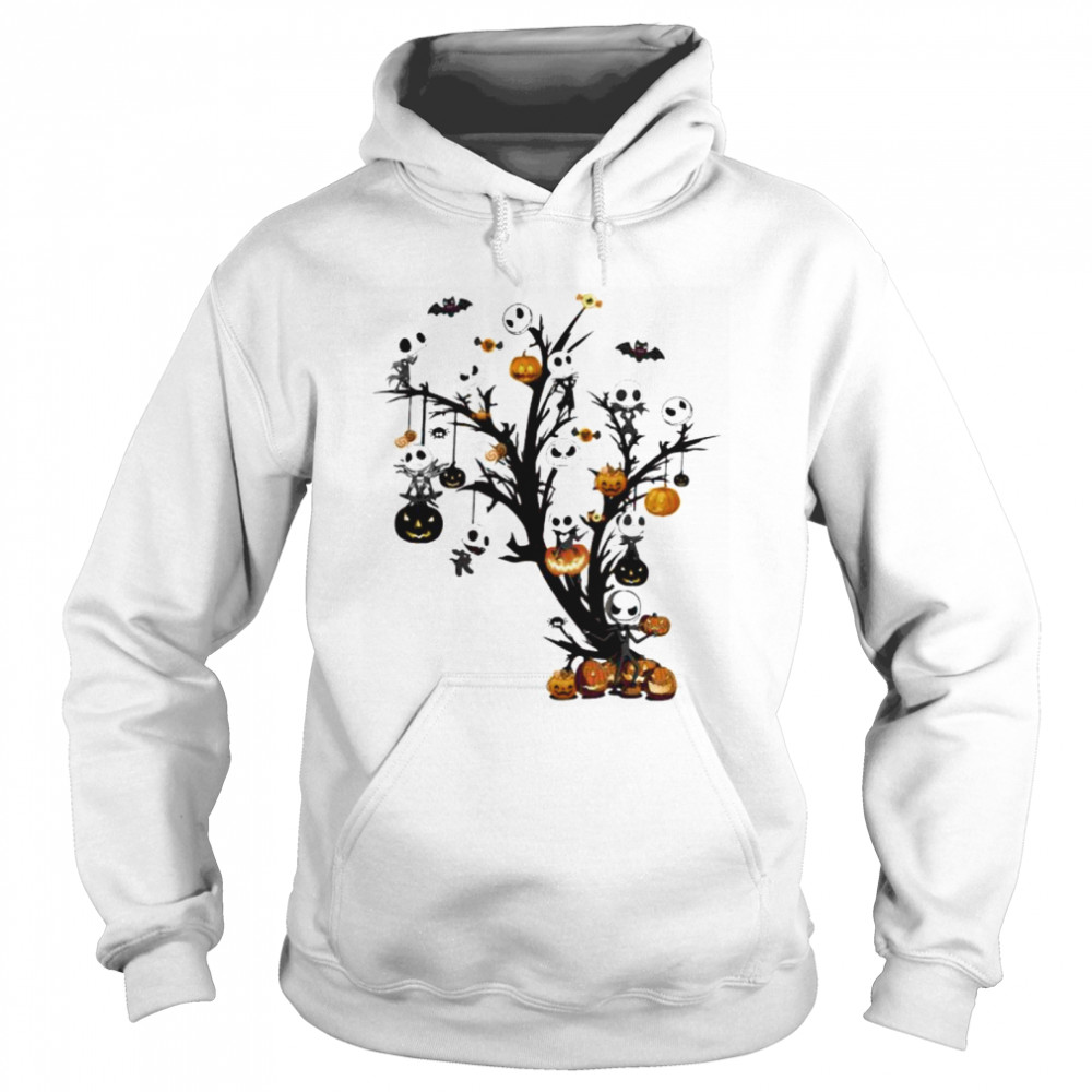 Happy halloween tree jack skellington witch  Unisex Hoodie