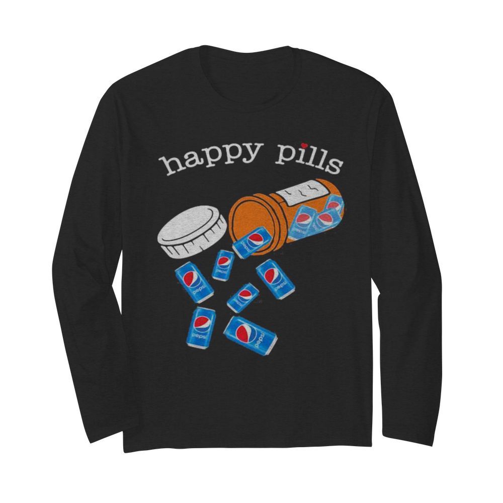 Happy pills pepsi logo  Long Sleeved T-shirt 