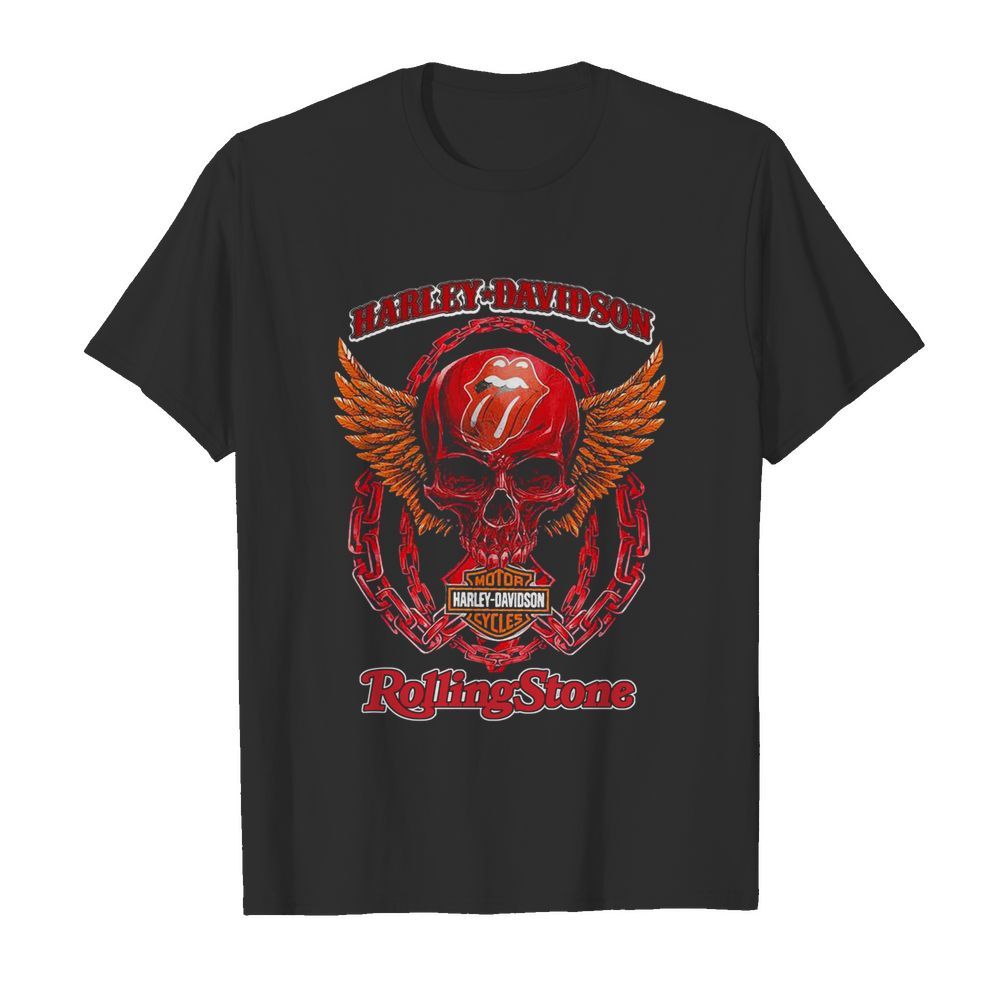 Harley Davidson Cycles Rolling Stone  Classic Men's T-shirt