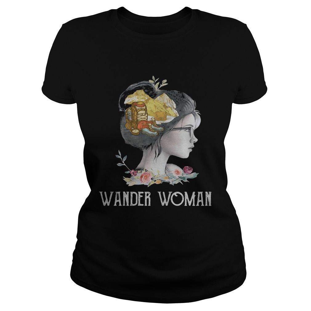 Hiking wander woman flowers  Classic Ladies