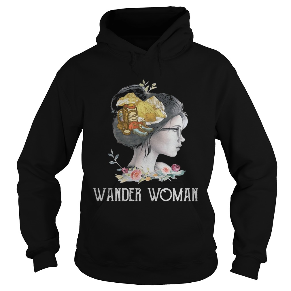 Hiking wander woman flowers  Hoodie