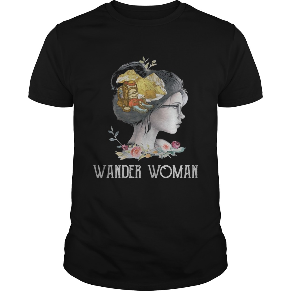 Hiking wander woman flowers  Unisex