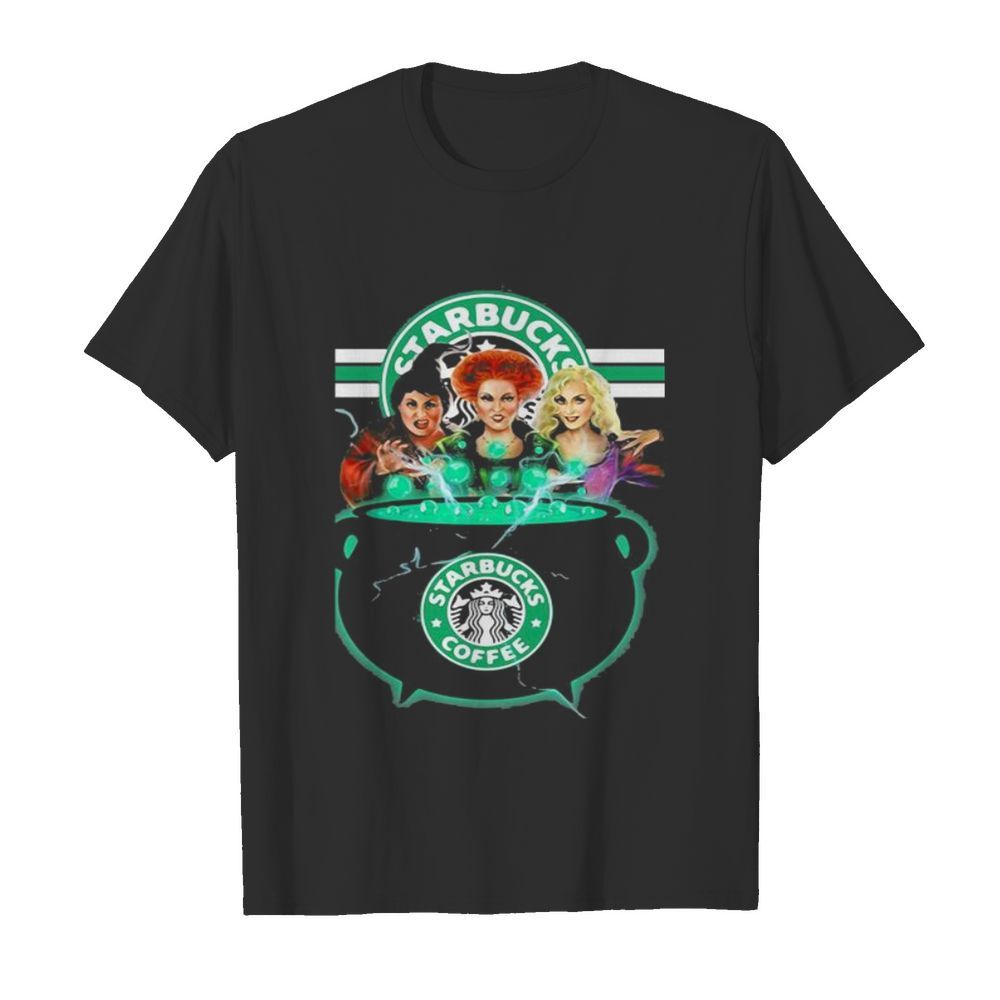 Hocus pocus witch starbucks coffee logo shirt