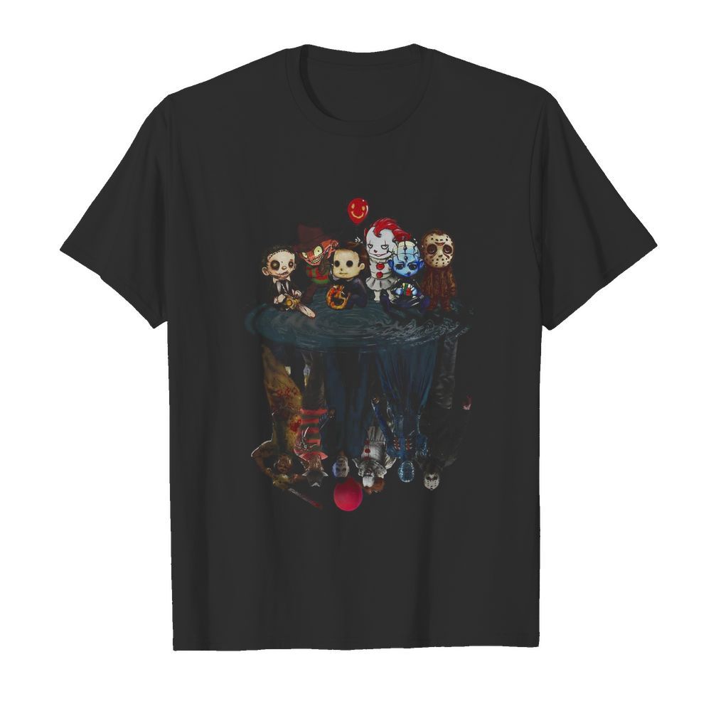 Horror Characters Water Mirror Reflection shirt