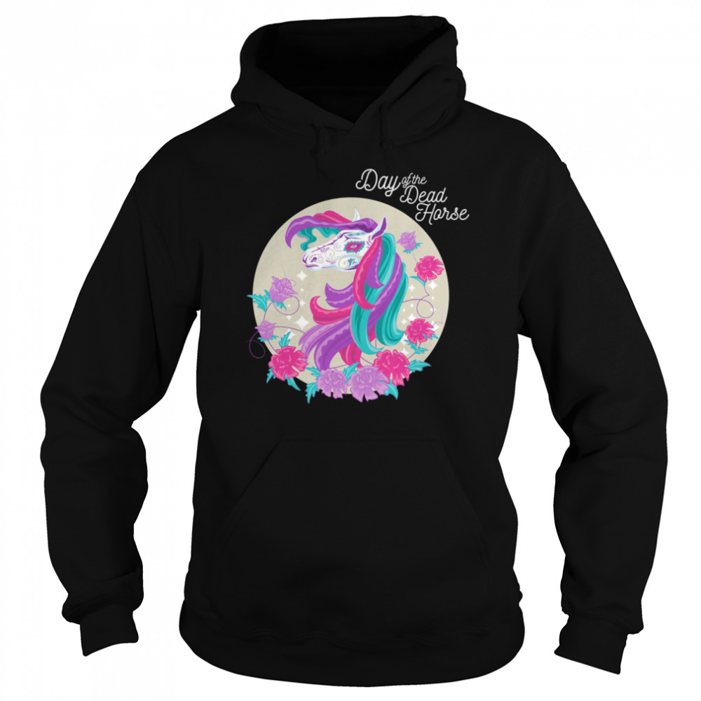 Hot Day Of Dead Horse Sugar Color  Unisex Hoodie