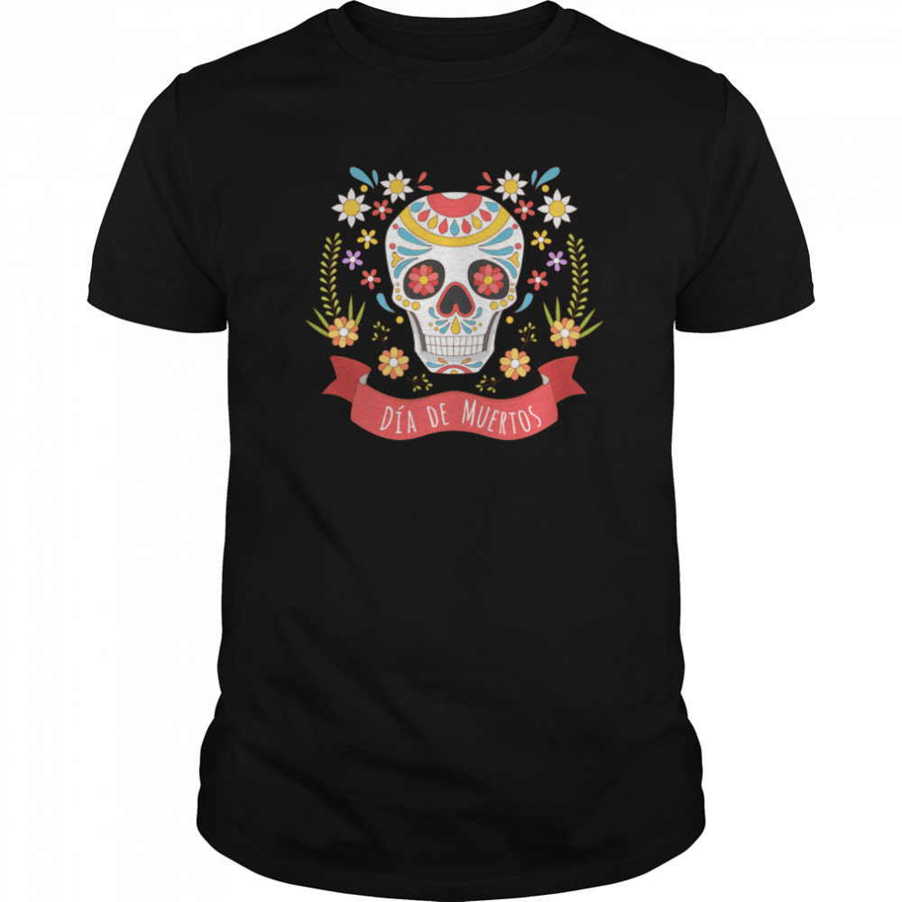 Hot Sugar Skull Dia De Muertos Day Of The Dead  Classic Men's T-shirt