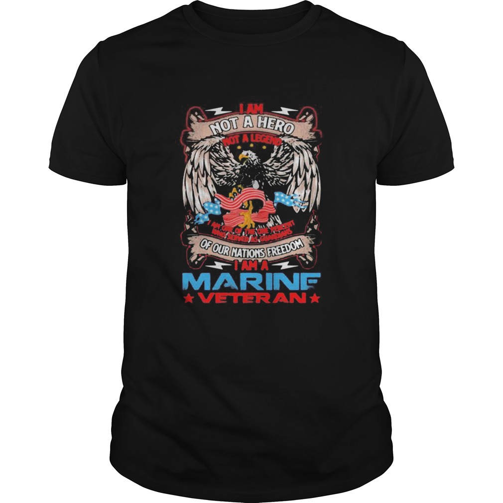 I Am Not A Hero Not A Legend I Am The One Percent I Am A Veteran Vets American Flag shirt