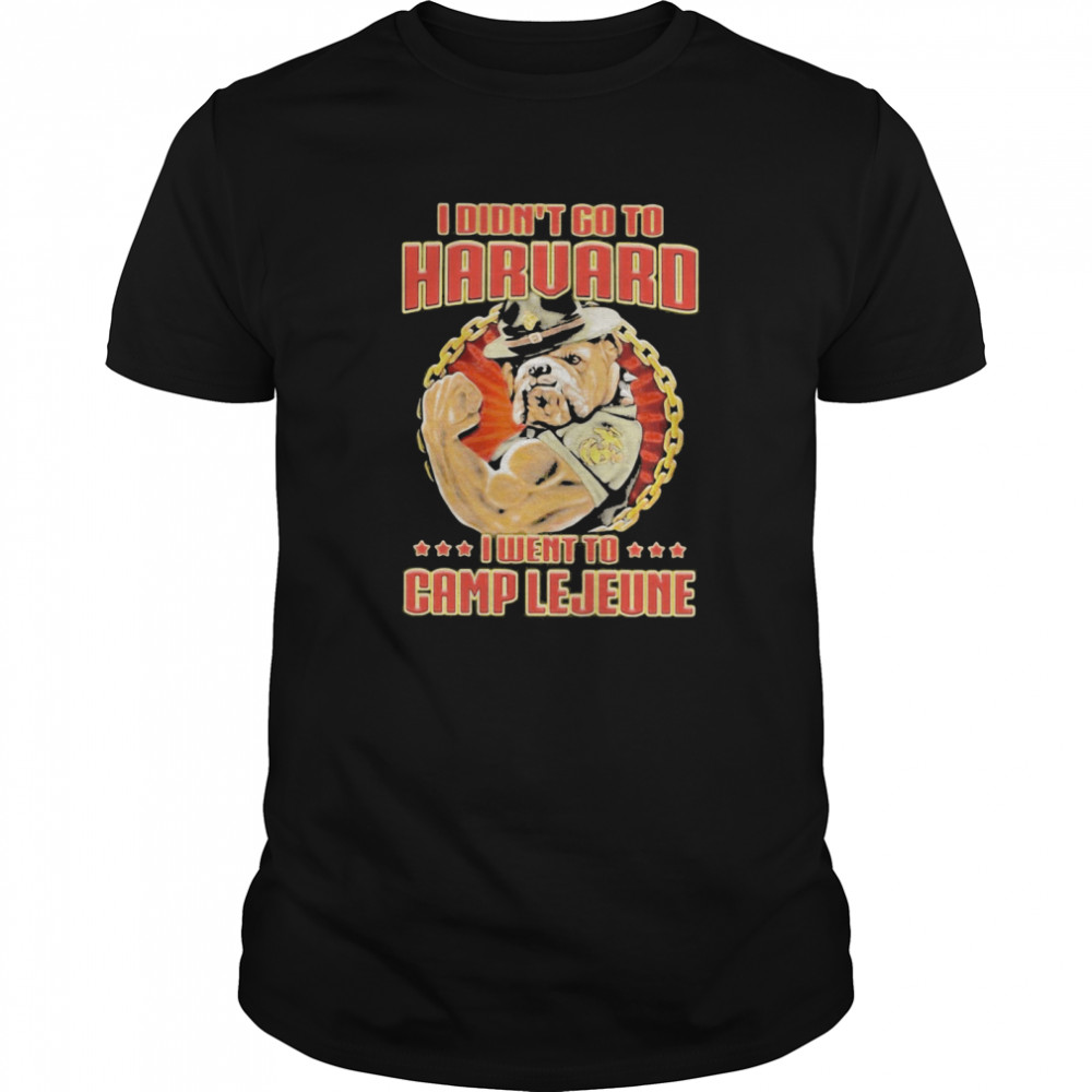 I Didn’t Go To Haruard I Went To Camp Lejeune Dog shirt