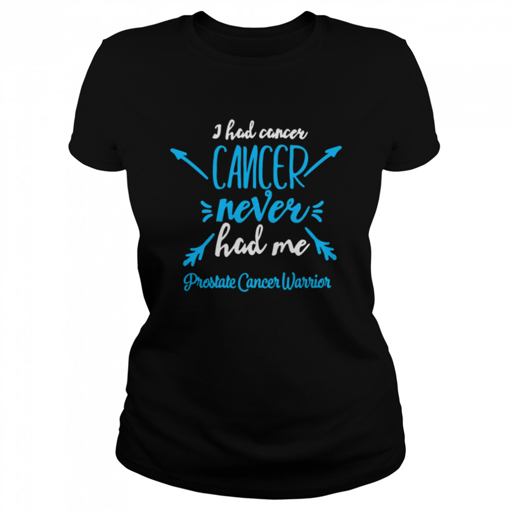 I Had Cancer Never Hack Me Prostate Cancer Warrior  Classic Women's T-shirt