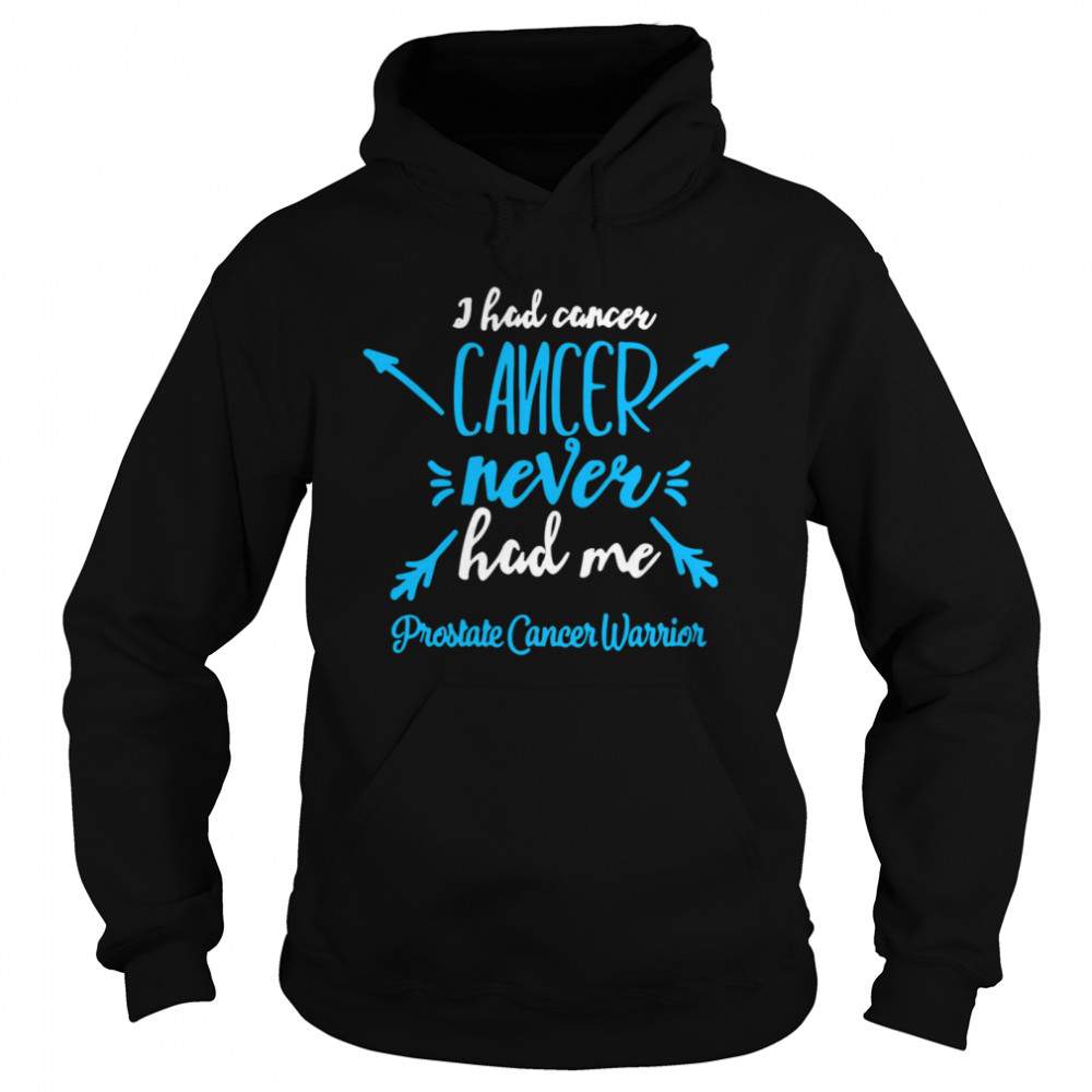 I Had Cancer Never Hack Me Prostate Cancer Warrior  Unisex Hoodie