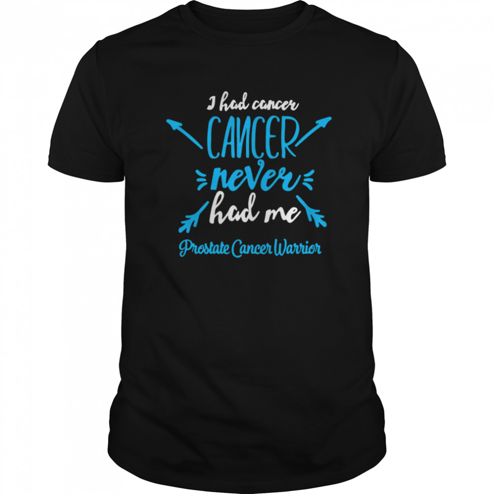 I Had Cancer Never Hack Me Prostate Cancer Warrior  Classic Men's T-shirt