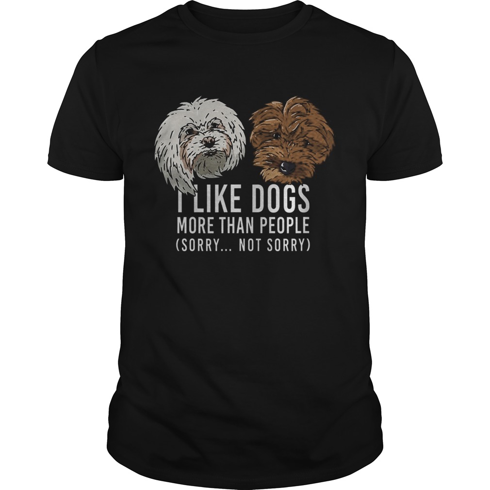 I Like Dogs More Than People Funny Dog shirt