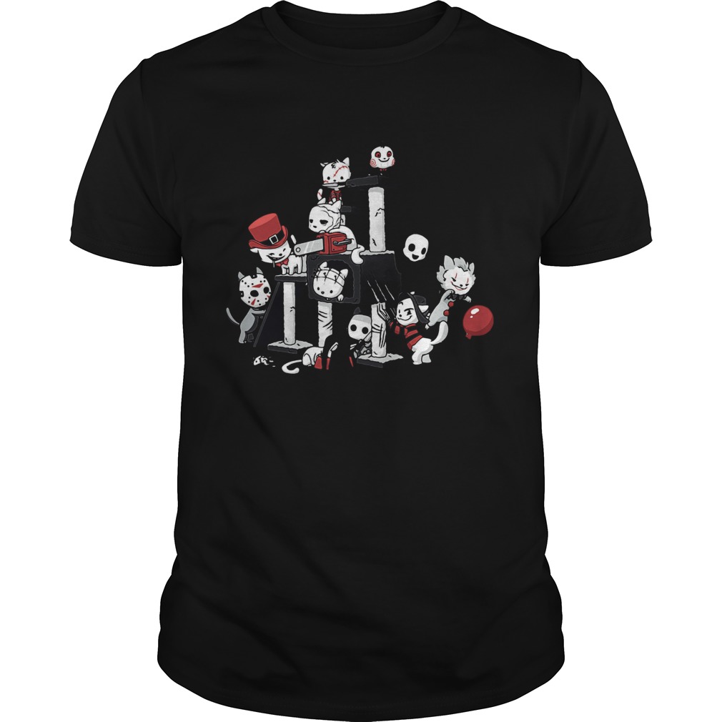 I Love Cats Horror Kitties Halloween shirt