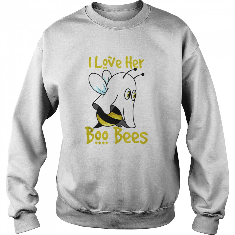 I Lover Her Boo Bees Halloween Matching Couple Costume His  Unisex Sweatshirt