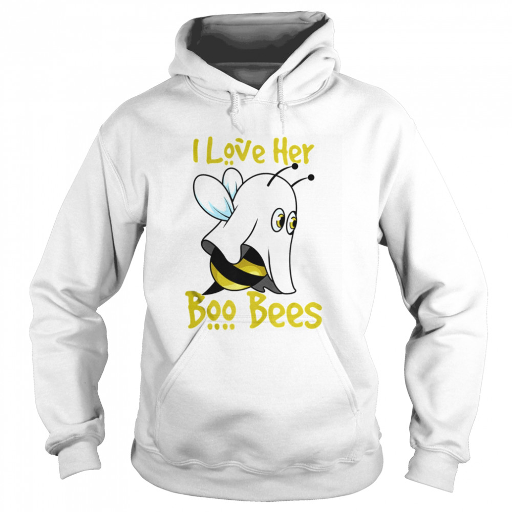 I Lover Her Boo Bees Halloween Matching Couple Costume His  Unisex Hoodie