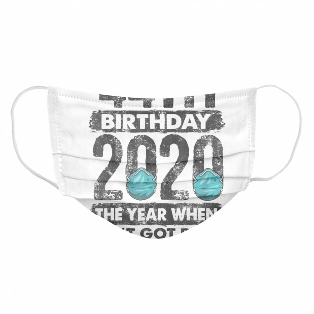 I Turned 44 In Quarantine 2020 44 years old 44th  Cloth Face Mask