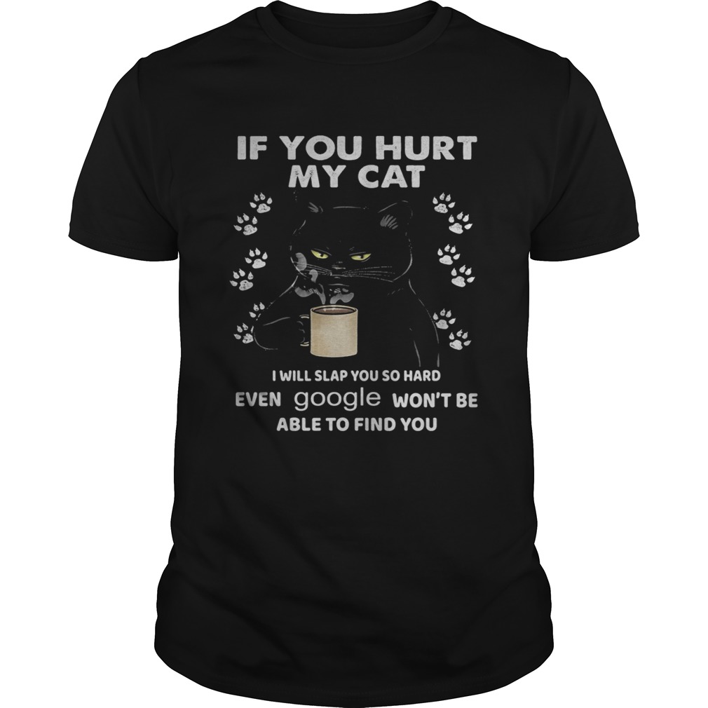 If You Hurt My Cat I Will Slap You So Hard Even Google Wont Be Able To Find You shirt