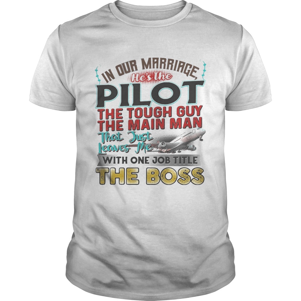 In our marriage hes the pilot the tough guy the main man that just leaves me with one job title th