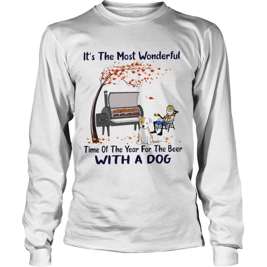 Its The Most Wonderful Time Of The Year For The Beer With A Dog  Long Sleeve