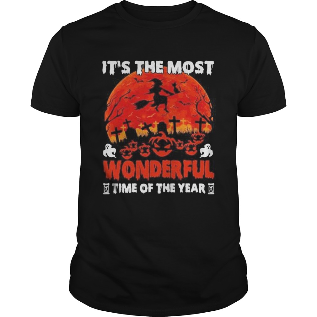 Its The Most Wonderful Time Of The Year Witch Black Cat Halloween  Unisex