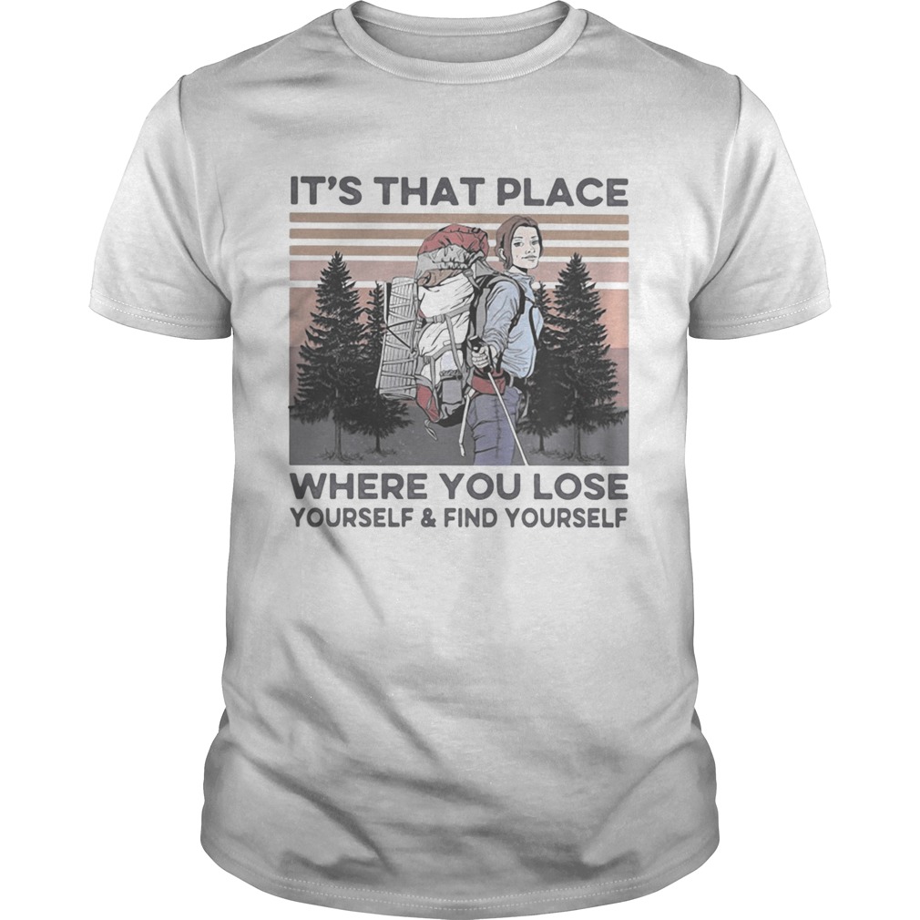 Its that place where you lose yourself and find yourself climb the mountain vintage shirt