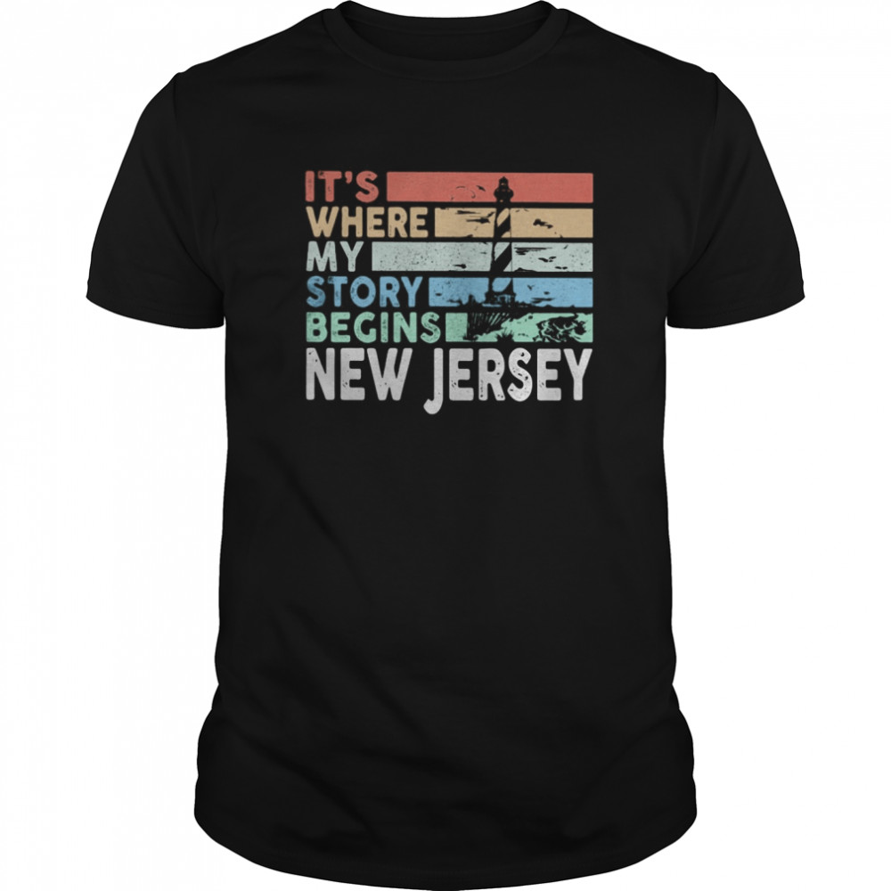 It’s where my story begins new jersey vintage retro shirt