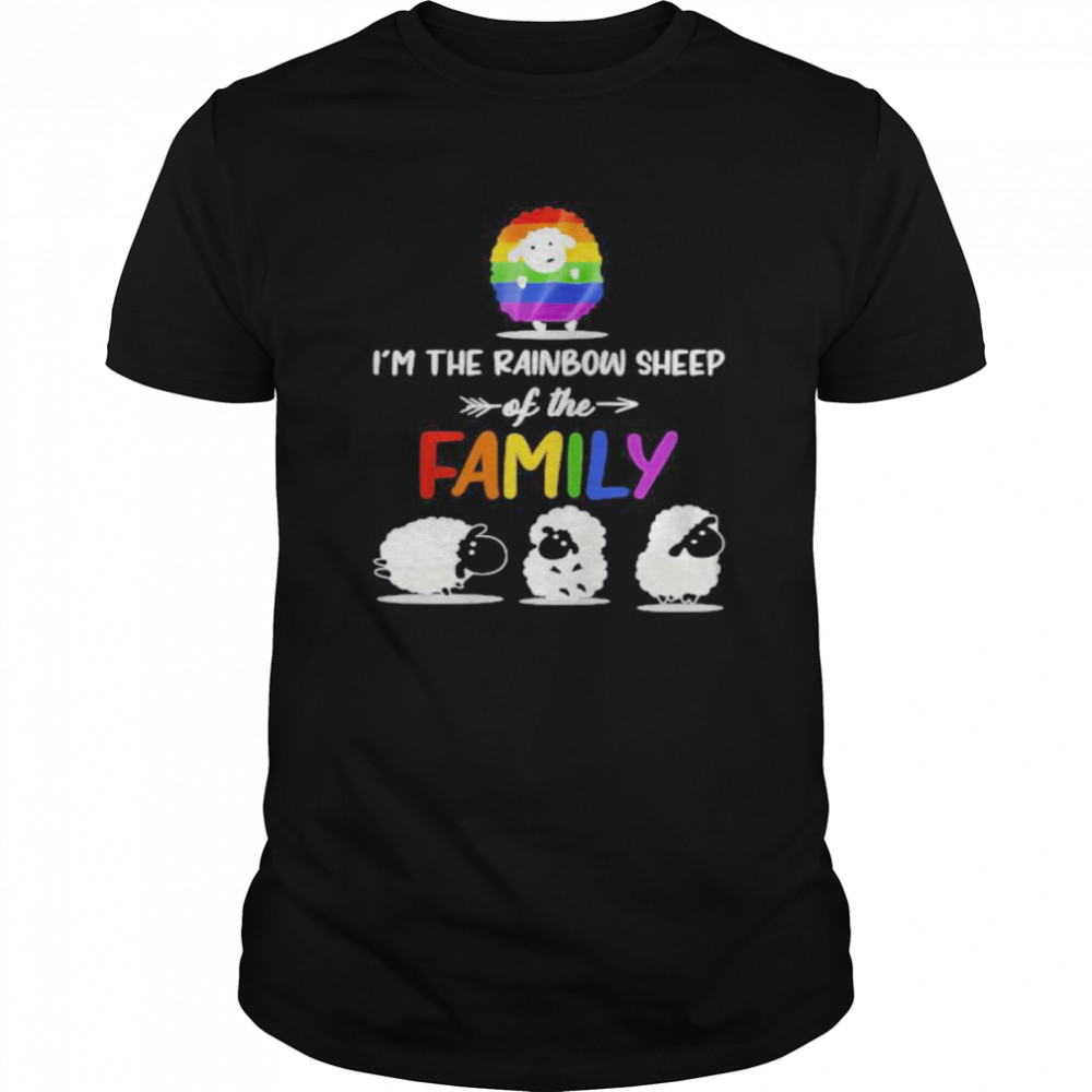 I’m the rainbow sheep of the family lgbt color shirt