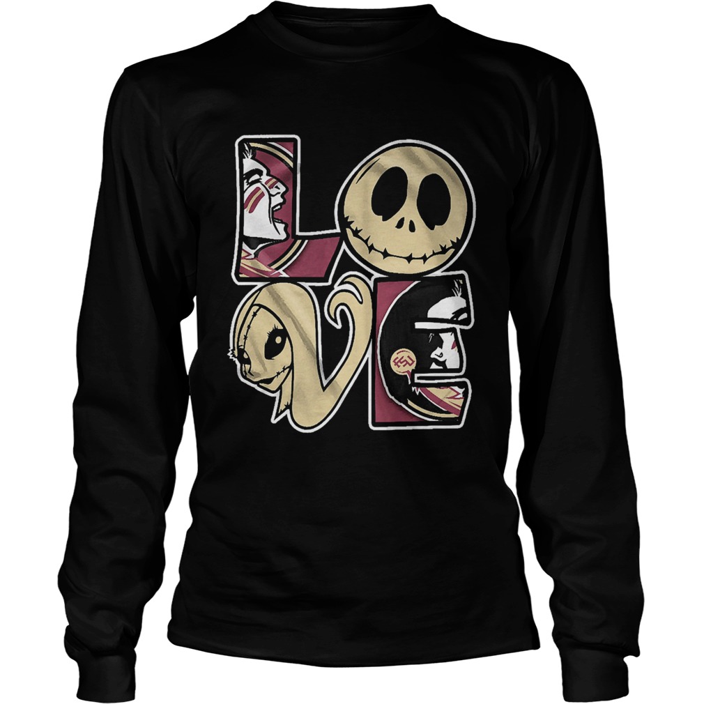 Jack Skellington And Sally Love  Long Sleeve