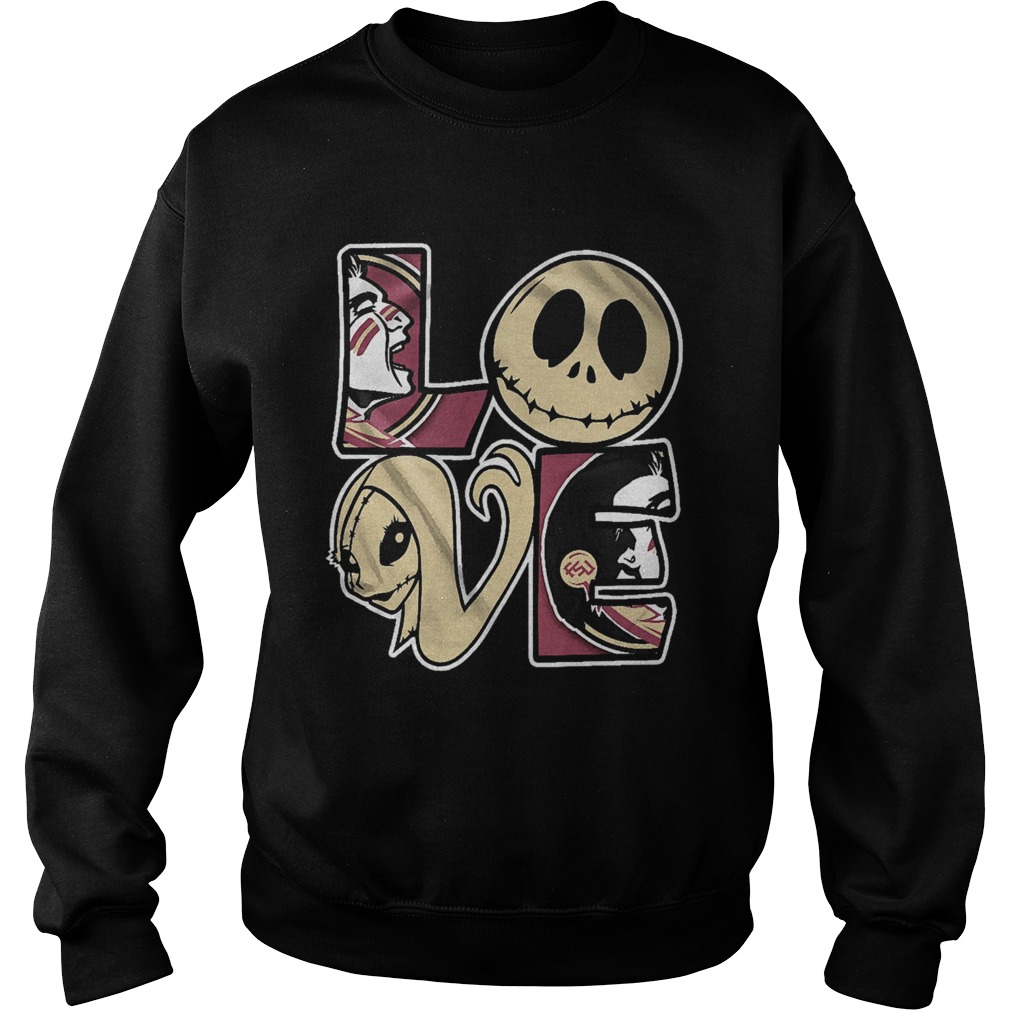 Jack Skellington And Sally Love  Sweatshirt