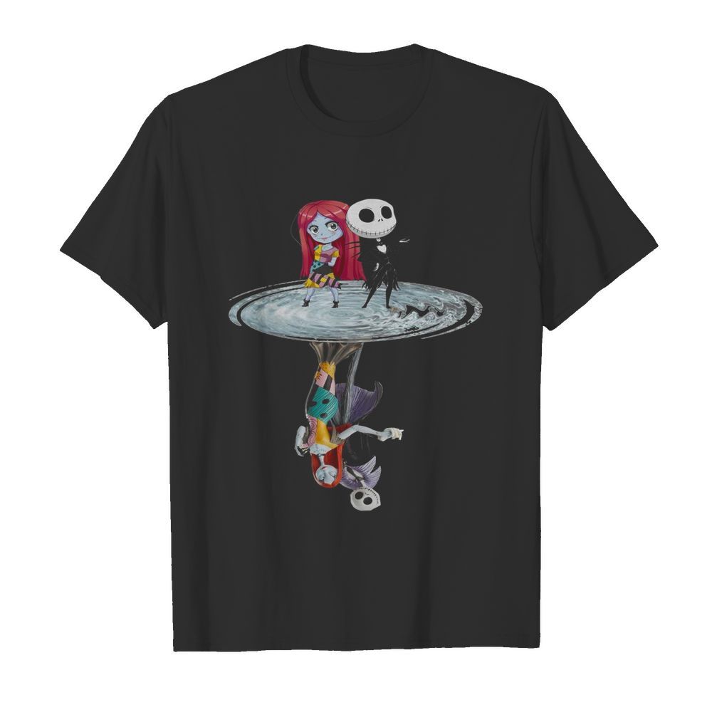 Jack Skellington And Sally Water Mirror Reflection shirt