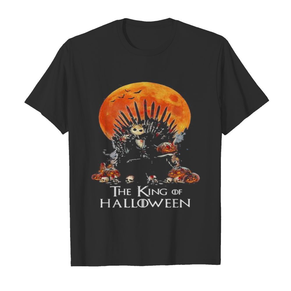 Jack skellington the king of halloween moon shirt