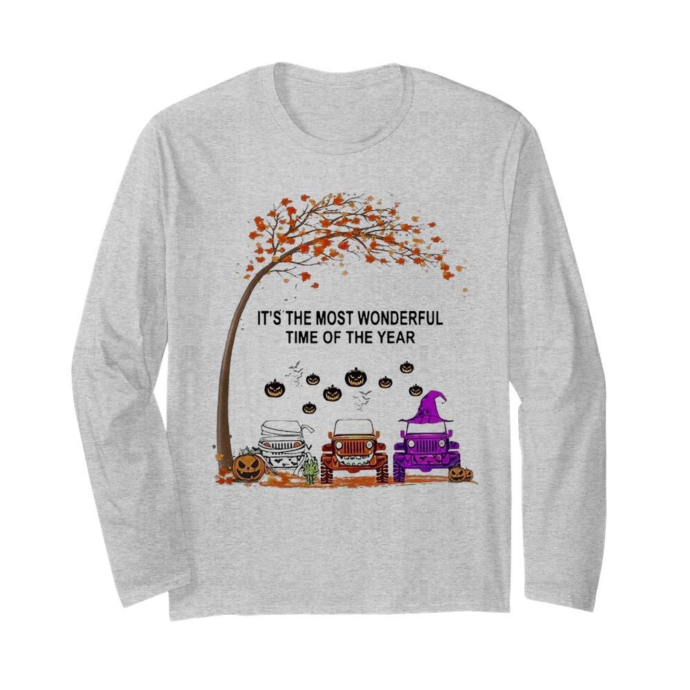 Jeep Is The Most Wondrful Time Of The Year Halloween  Long Sleeved T-shirt 