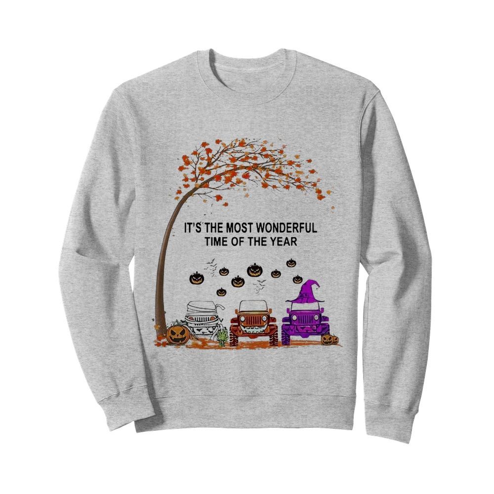 Jeep Is The Most Wondrful Time Of The Year Halloween  Unisex Sweatshirt