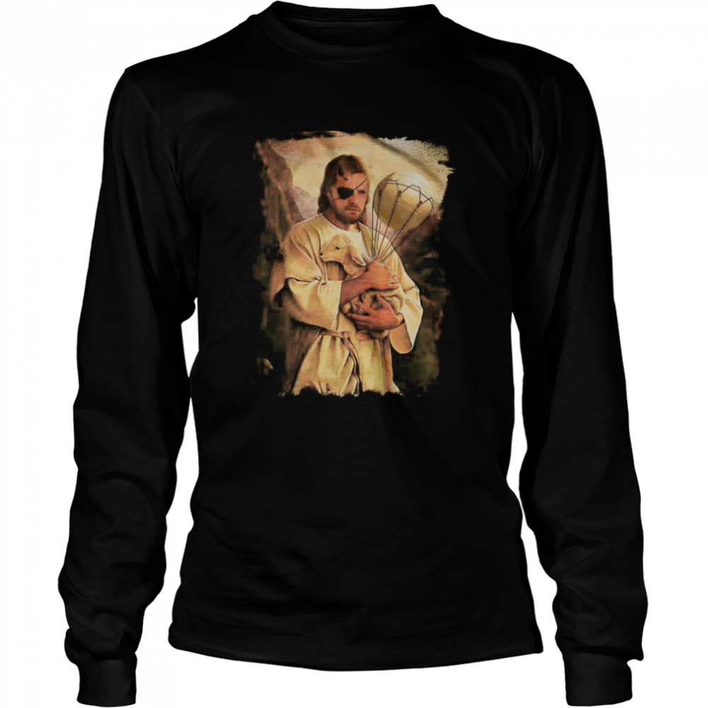 Jesus Hug Sheep  Long Sleeved T-shirt