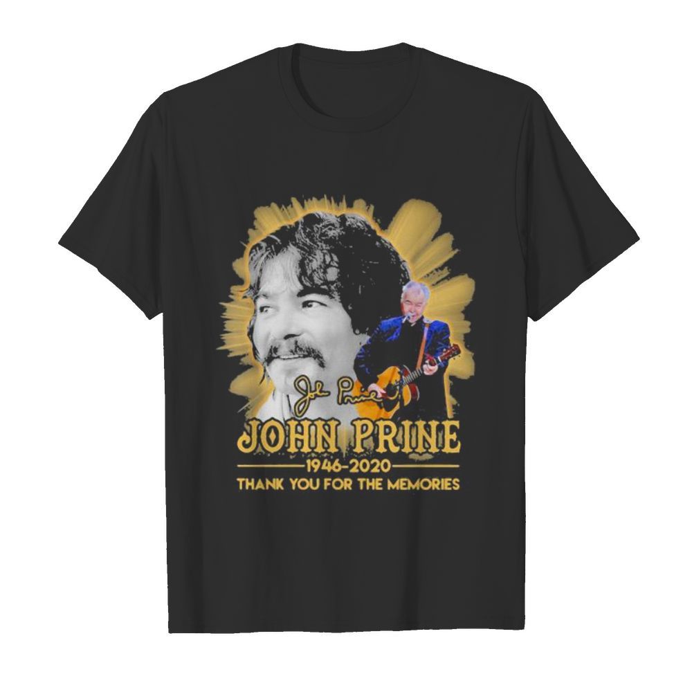 John prine 1946 2020 thank for the memories signature shirt