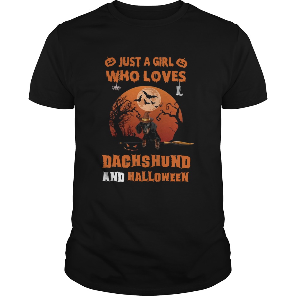 Just A Girl Who Loves Dachshund Halloween shirt